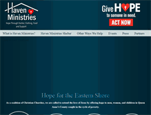 Tablet Screenshot of haven-ministries.org